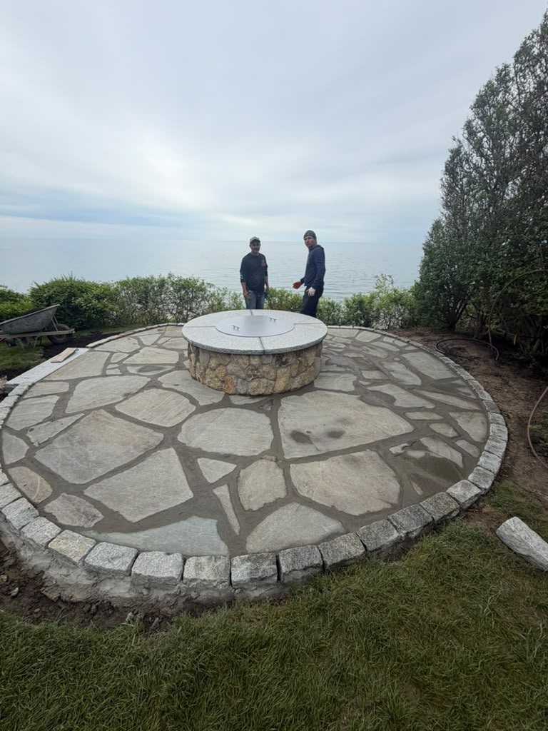 Canadian Landscaping stone patio project photo 23
